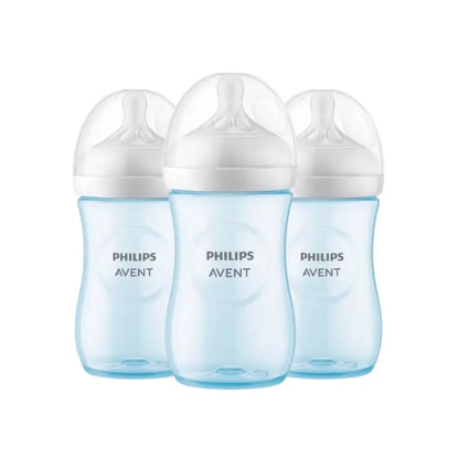 Philips AVENT Zuigfles Natural Response blauw 260 ml - 3 stuks