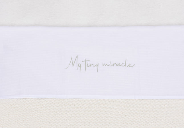 Jollein Laken voor wieg of park My Tiny Miracle Olive Green