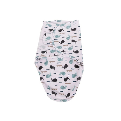 Bo Jungle Couverture d'emmaillotage B-Wrap Whale TOG 0,5 Blue 60 cm
