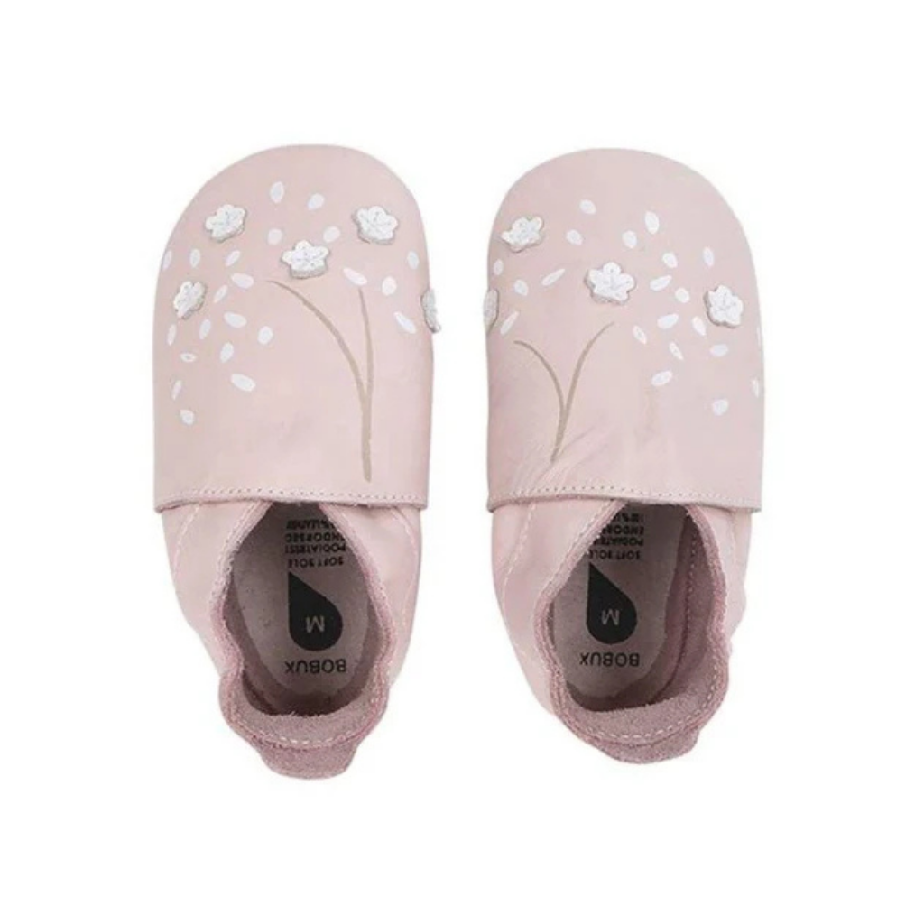 Bobux Chaussons Soft Soles Fleur De Cerisier Rose