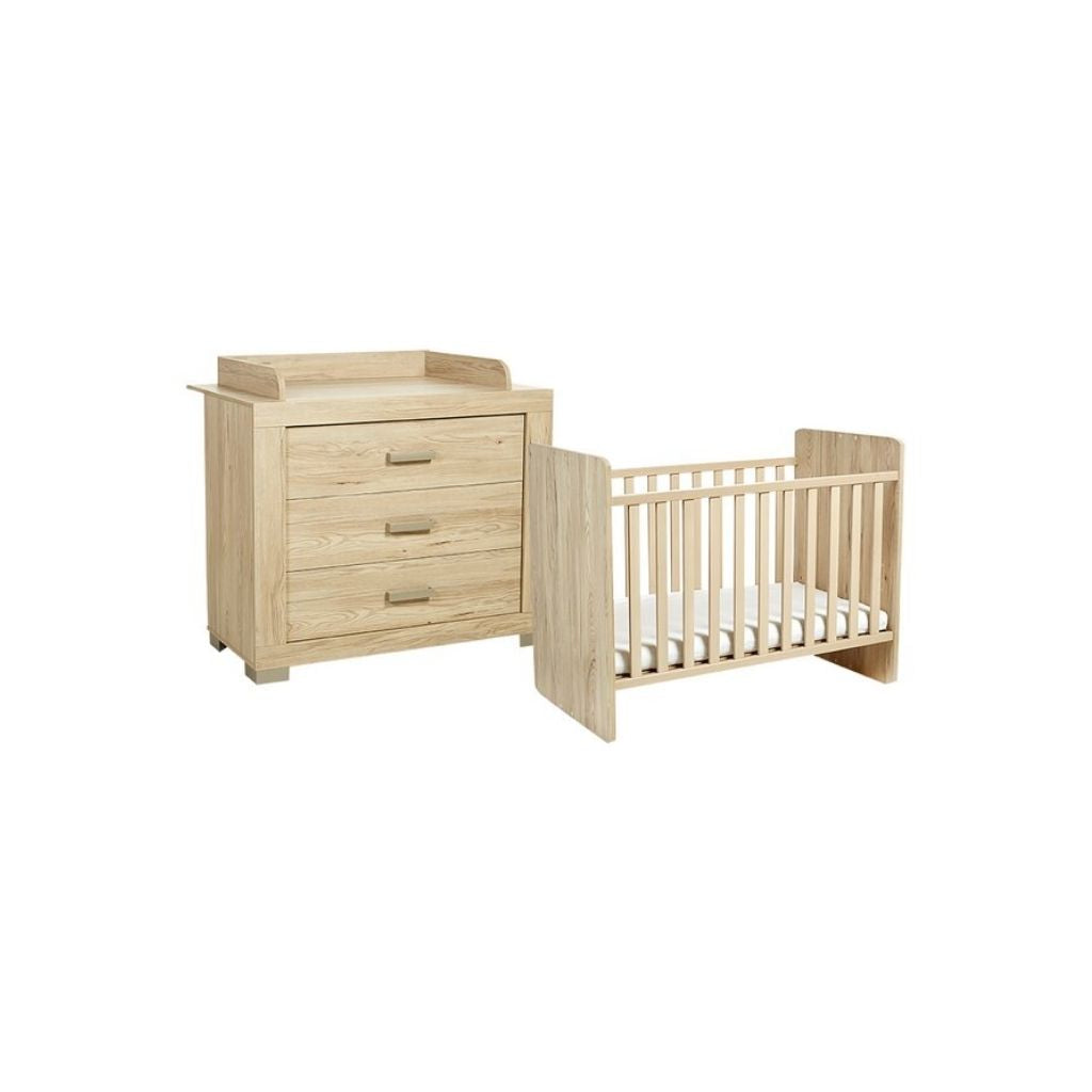 Transland Chambre de bébé 2 pièces (lit évolutif + commode) Tyra