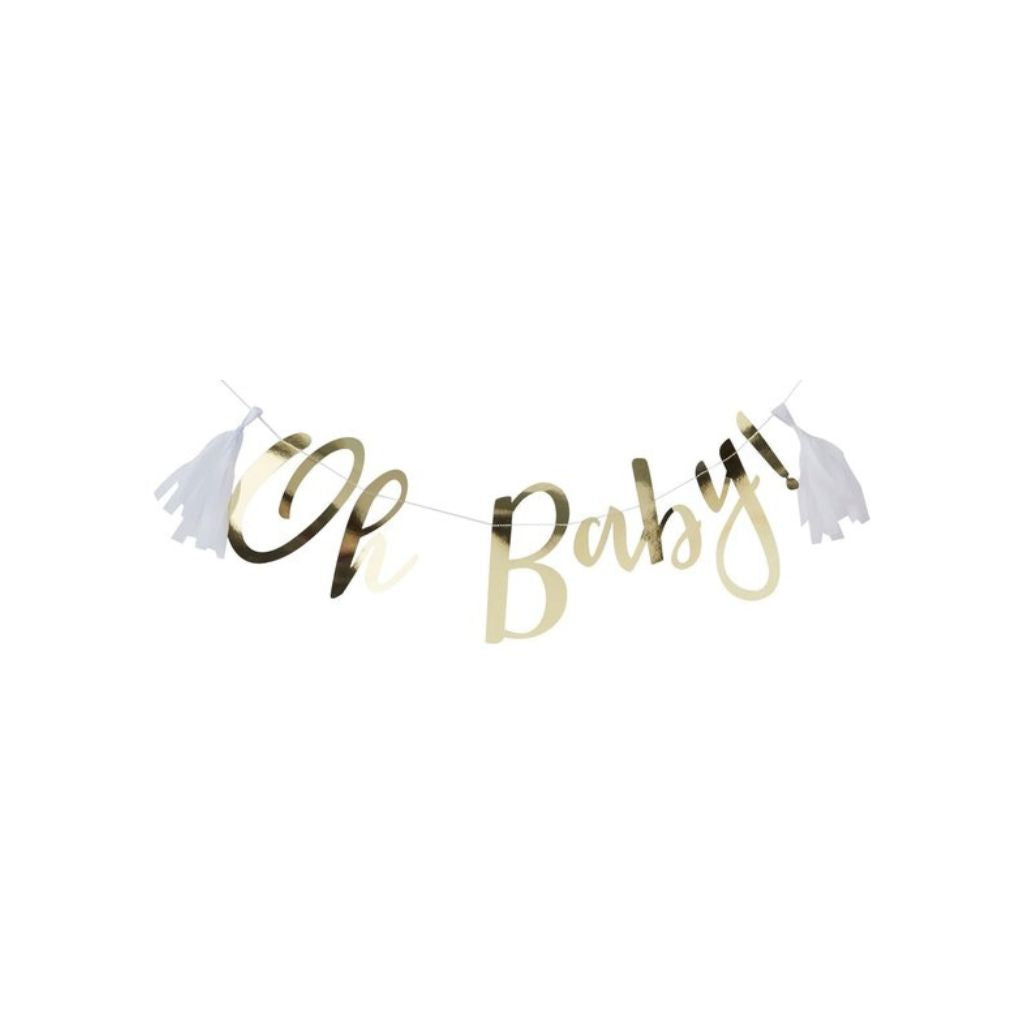 Achtergrond, Oh baby!, goud, Ginger Ray