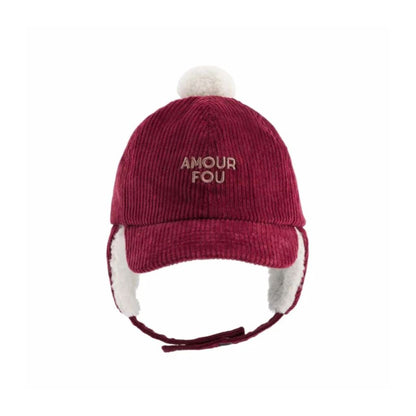 Chamaye Pet Met Oorbescherming Amour Fou Girl Burgundy