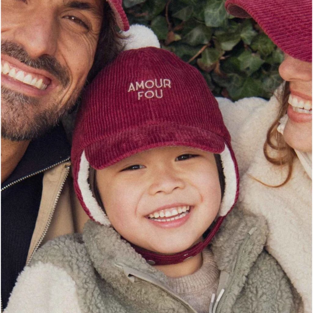 Chamaye Pet Met Oorbescherming Amour Fou Girl Burgundy
