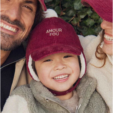 Chamaye Pet Met Oorbescherming Amour Fou Girl Burgundy