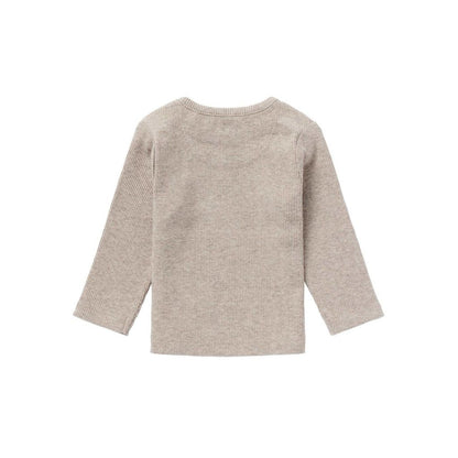 Noppies T-shirt à longues manches Rib Natal Taupe Grey