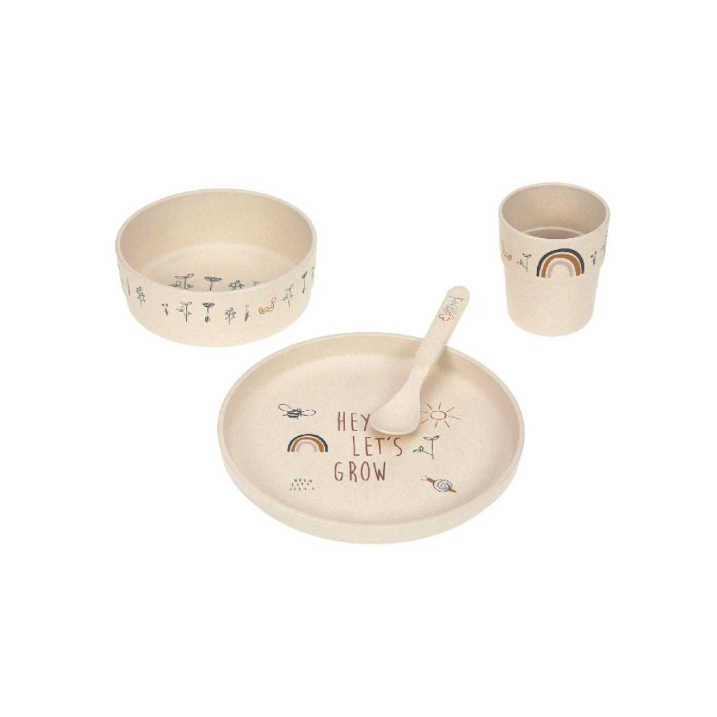 Eetset, Garden Explorer, Lassig, Bevat: bord, kom, beker en lepel