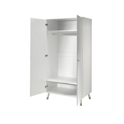 Jaxx Armoire 2 portes Billy blanc