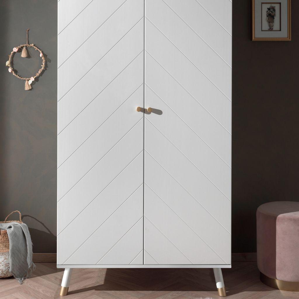 Jaxx Armoire 2 portes Billy blanc