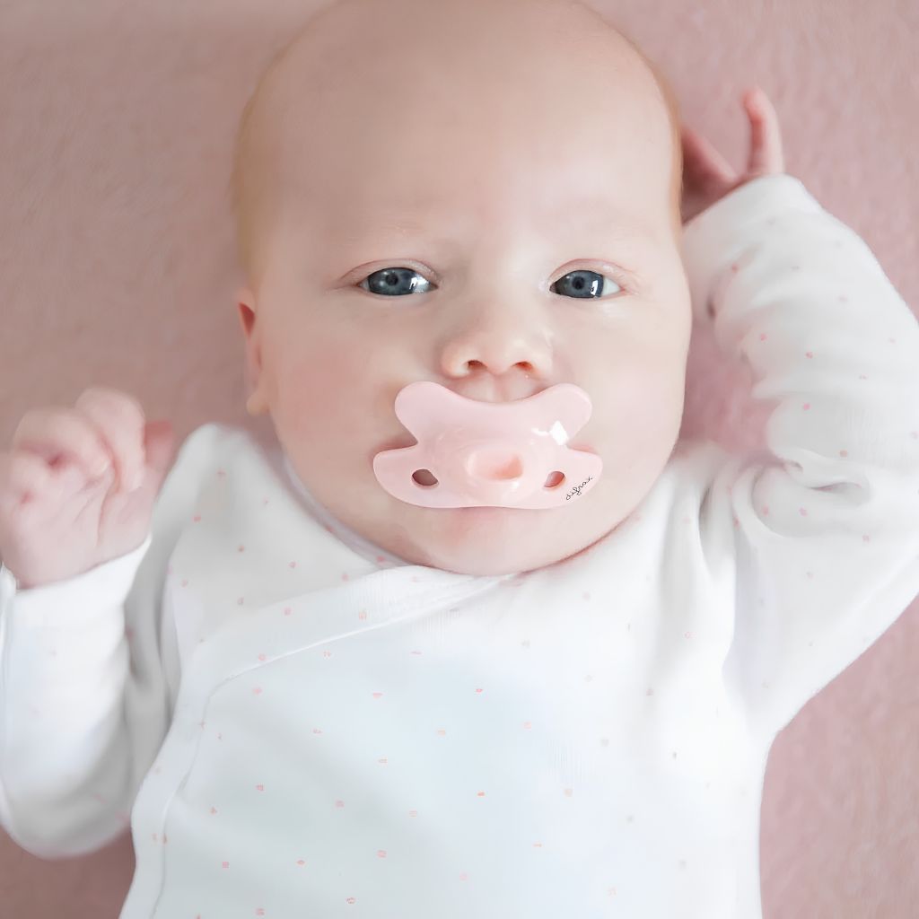 Difrax Sucette Natural Newborn Pure Roze Blossom