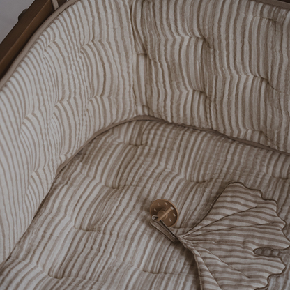 Quax Tapis pour parc Natural Stripes beige