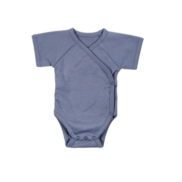 Dreambee Body met overslag en korte mouwen Essentials streepjes blauw - 2 stuks
