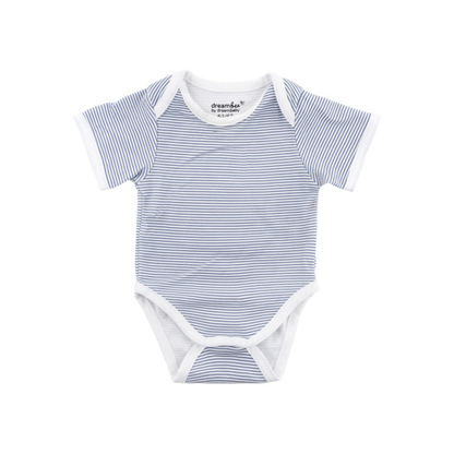 Dreambee Body à manches courtes Essentials ligné bleu - 2 pièces