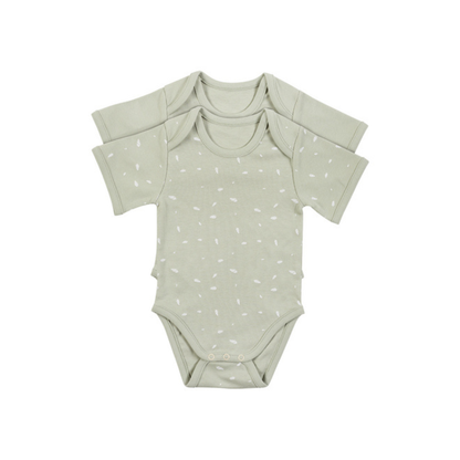 Dreambee Body met korte mouwen Essentials groen - 2 stuks