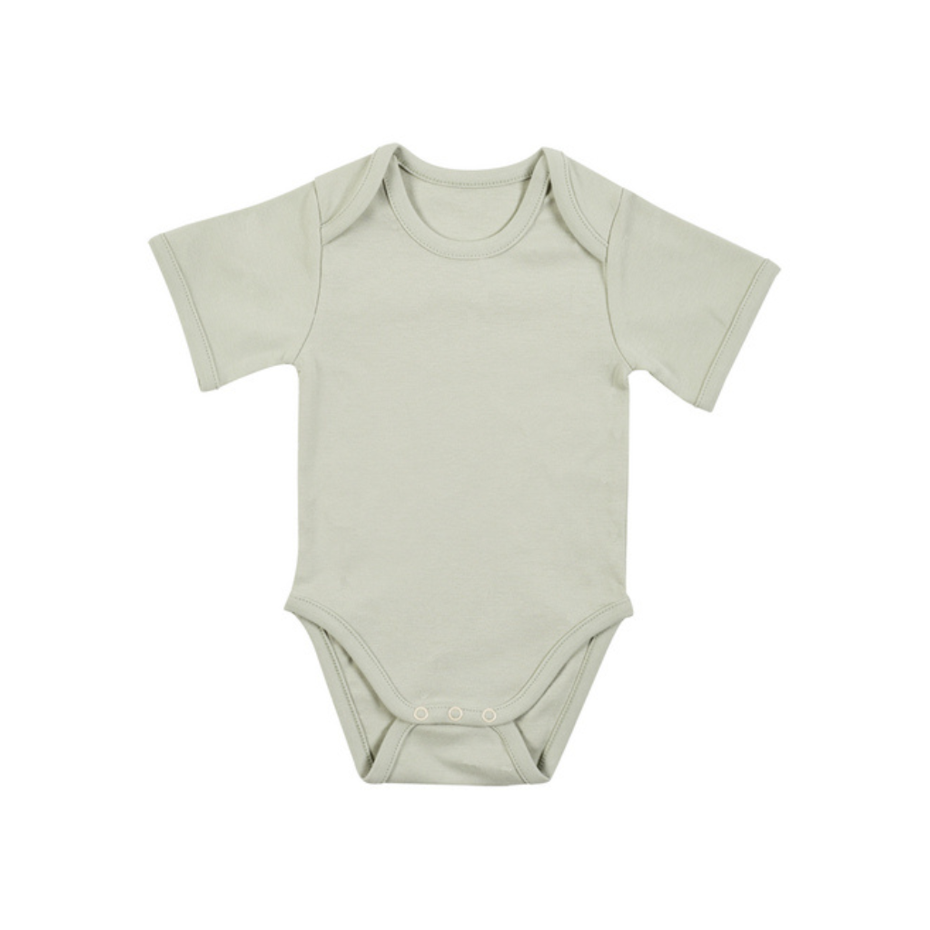 Dreambee Body met korte mouwen Essentials groen - 2 stuks