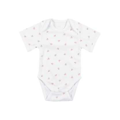 Dreambee Body à manches courtes Essentials Flower rose - 2 pièces