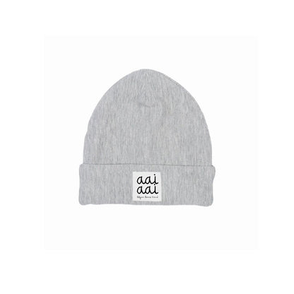 muts RIB beanie, m0-3m, Grey, unisex