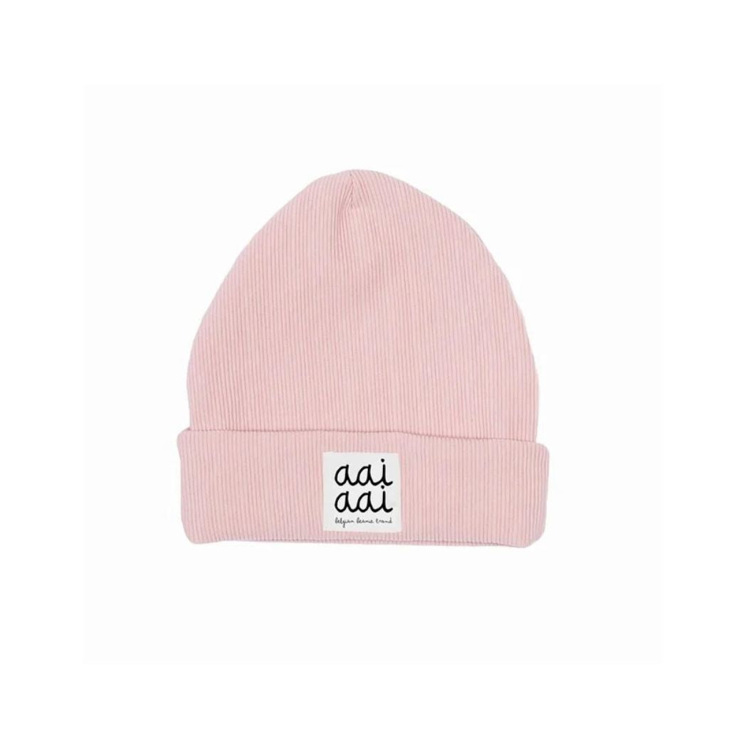 muts RIB beanie, m3-6m, Pink, unisex