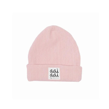 muts RIB beanie, m3-6m, Pink, unisex
