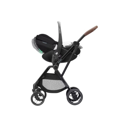 Maxi-Cosi Kinderwagen 4-in-1 Fame Twillic Black + draagmand + Autostoel Pebble 360 pro 2 + basis Familyfix 360 Pro