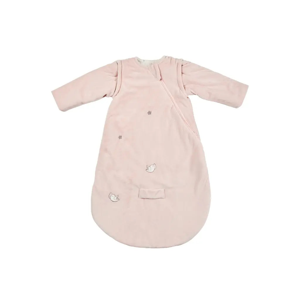 Nattou Gigoteuse en velours avec manches amovibles FanFan 70 cm rose 