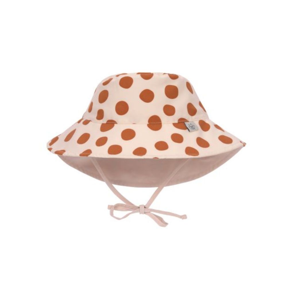 Zonnehoedje, Bucket Hat Dots Powder Pink, 3-6 maand, maat 43/45