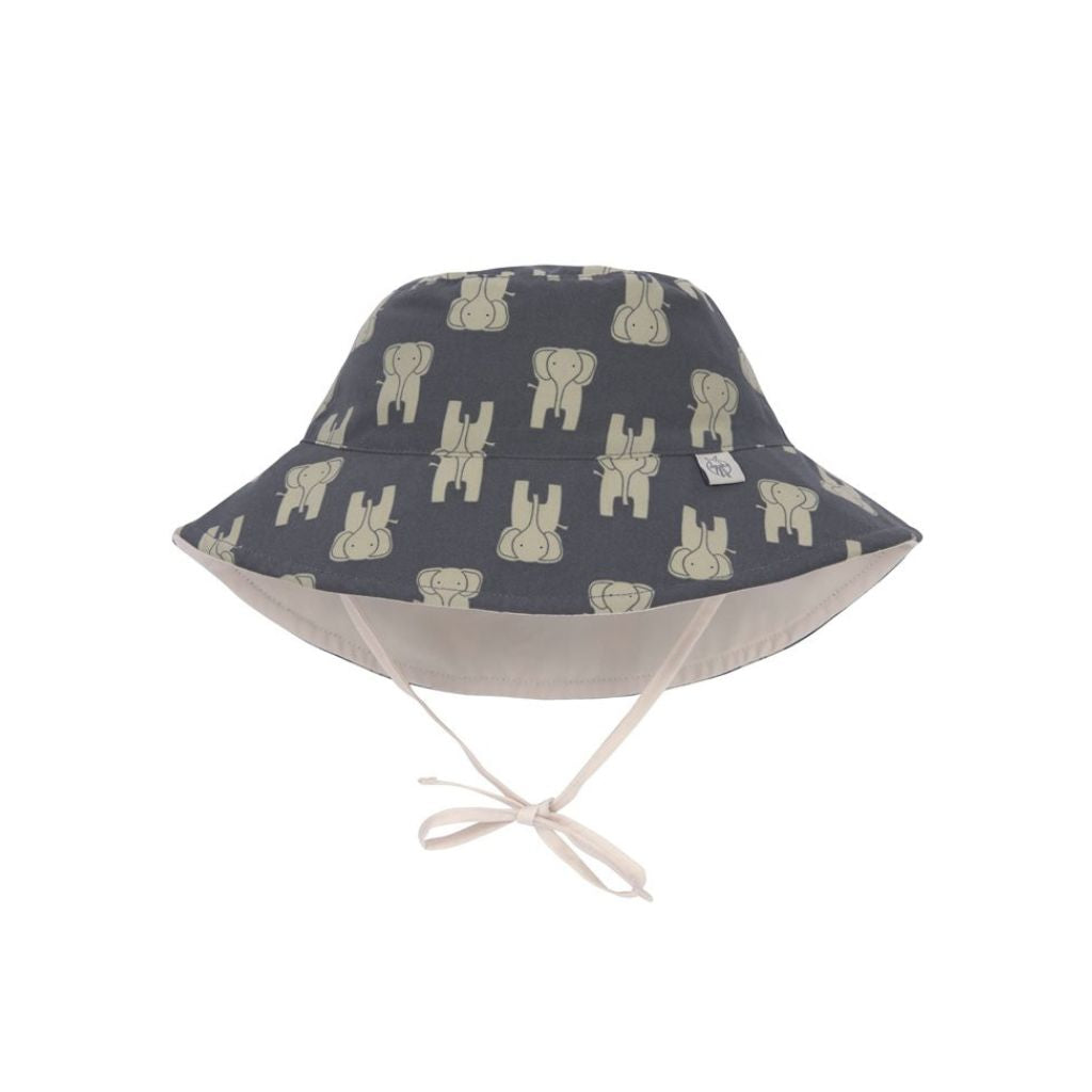 Zonnehoedje, Bucket Hat Elephant Dark Grey, 7-18 maand, maat 46/49