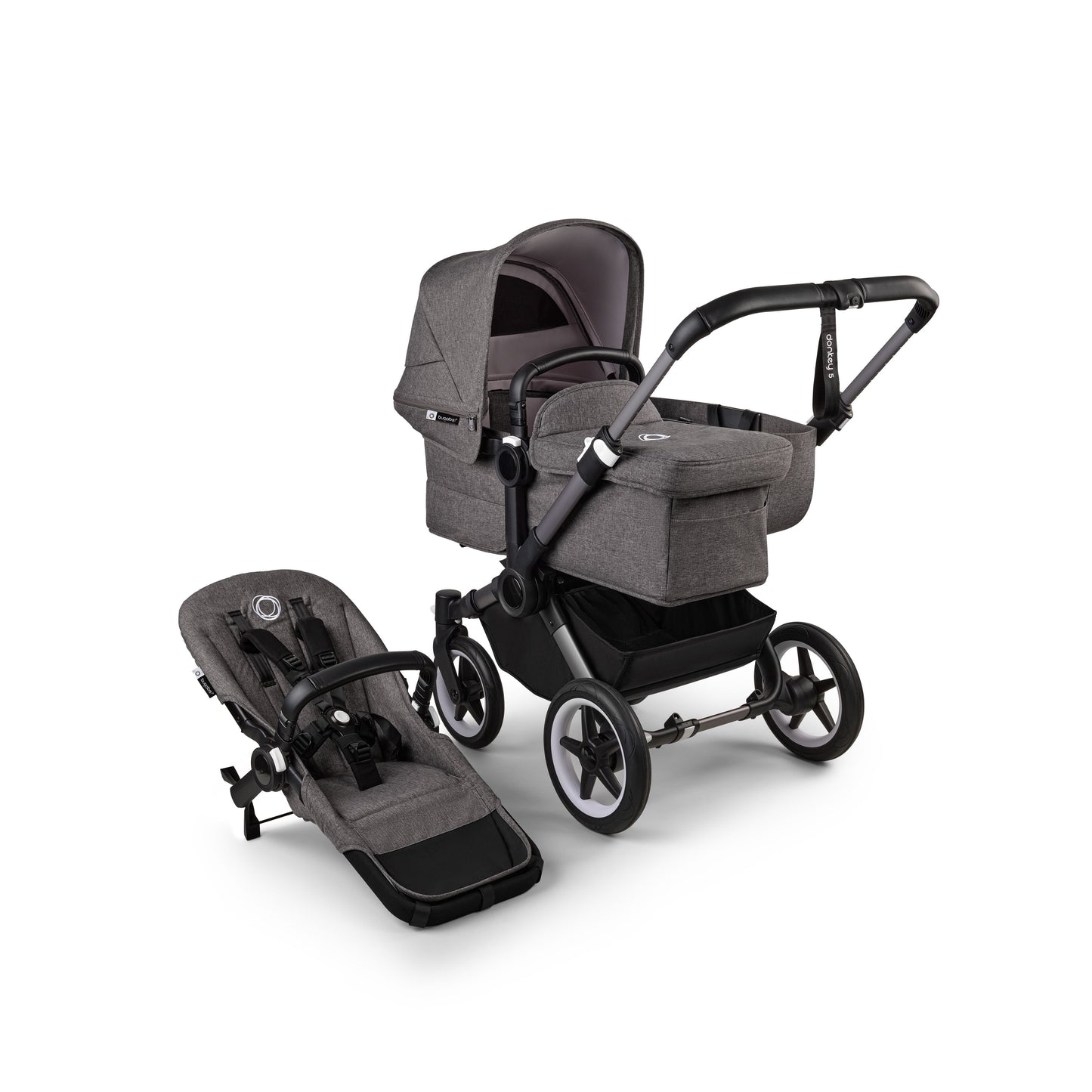 Bugaboo Wandelwagen Donkey5 Graphite Grey Melange