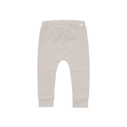 Broekje katoen met koord, Jersey loose Melissa, m 68, Taupe Melange, noppies uniseks