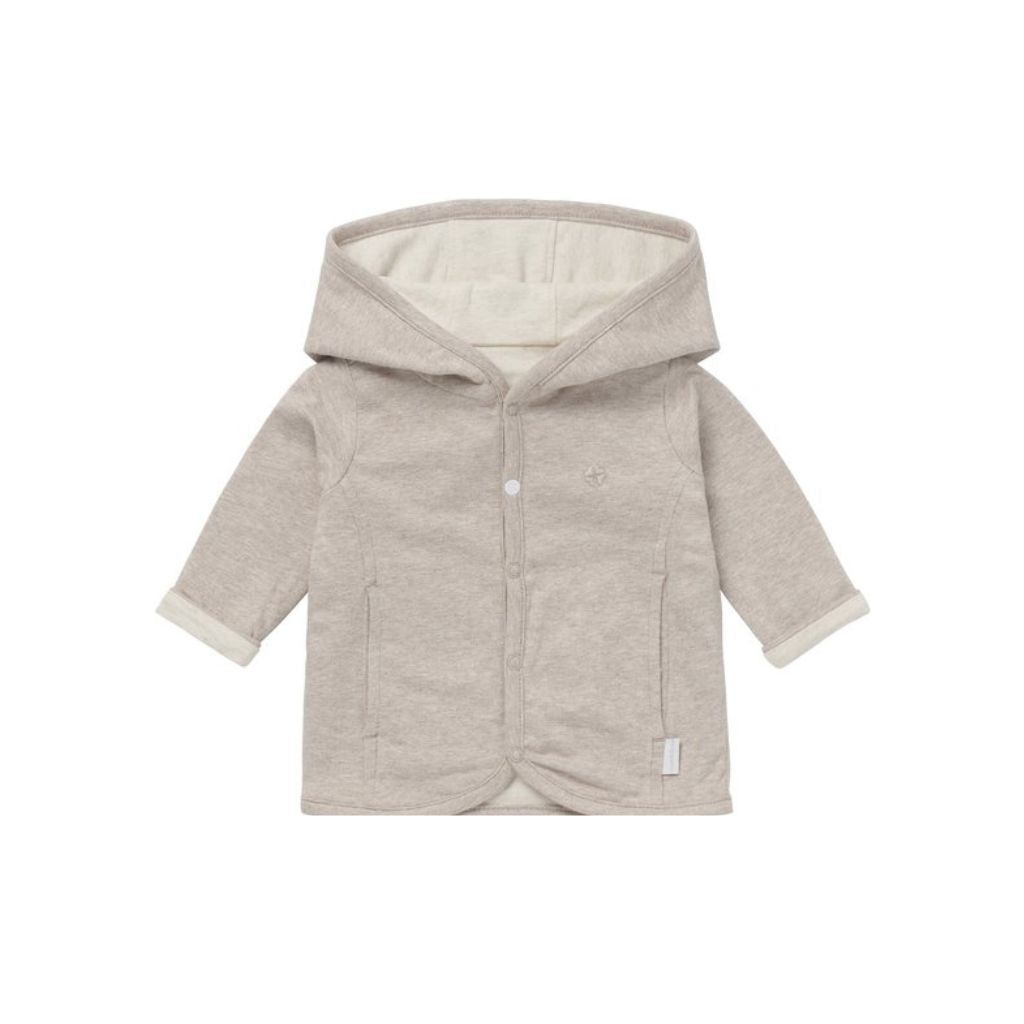 Noppies Baby Jas omkeerbaar, Bonny, m 68, Taupe Melange, noppies uniseks