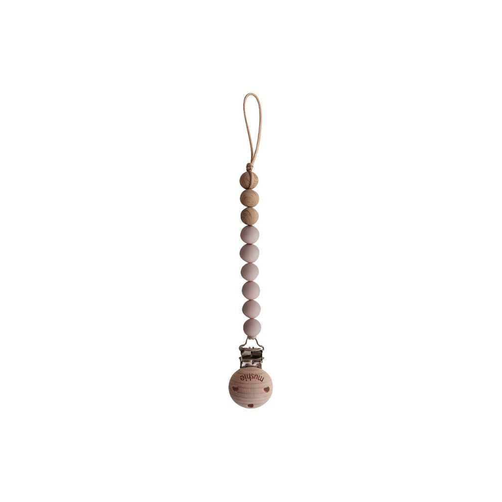 Mushie Attache-sucette Eva Blush