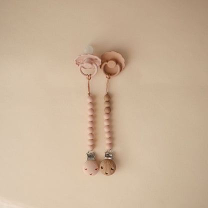 Mushie Attache-sucette Eva Blush