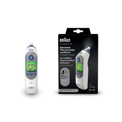 Braun Thermomètre infrarouge ThermoScan 7+ avec Age Precision