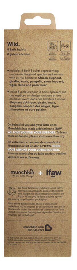 Munchkin Jouet de bain Wild Love - 8 pièces