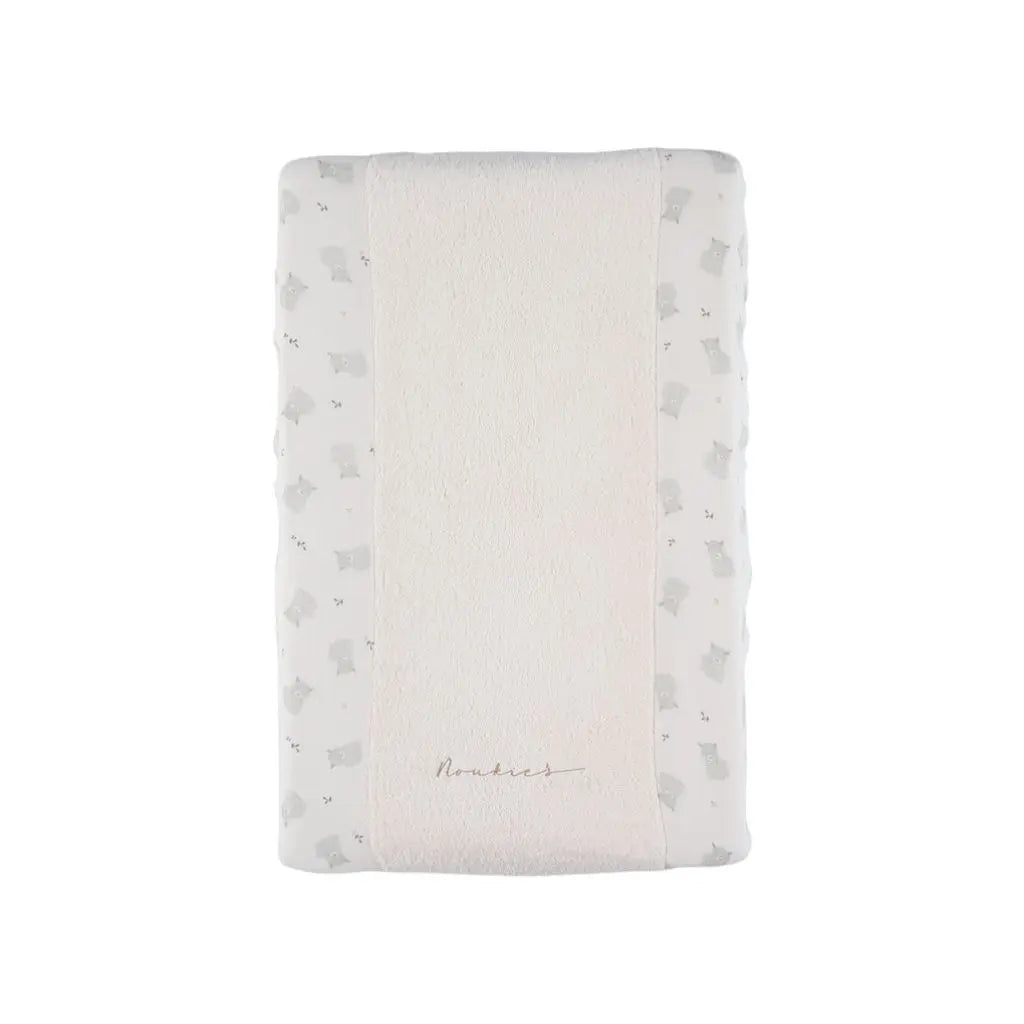 Noukie's Housse pour coussin à langer blanche Fluffy & Orso