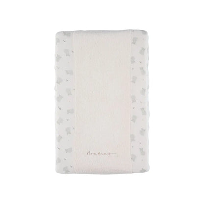 Noukie's Housse pour coussin à langer blanche Fluffy & Orso
