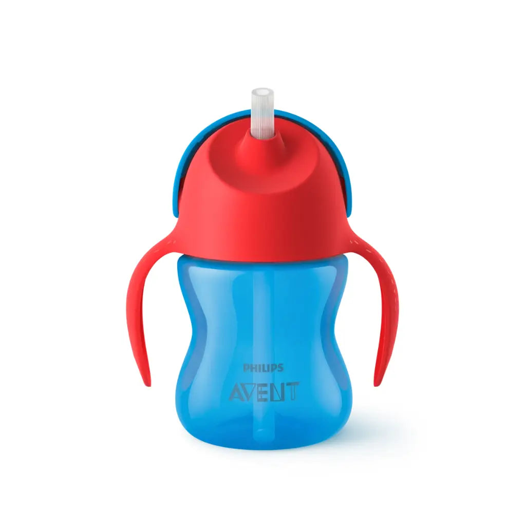 Avent Drinkfles met rietje blauw 200 ml