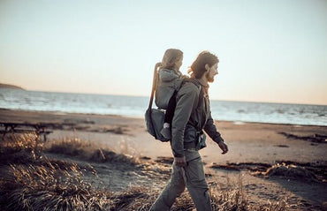 Thule Porte-bébé de randonnée + Habillage de pluie Sapling Agave/Blue