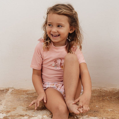 Little Dutch Zwembroekje ruches Ocean Dreams , m62/68, Roze, Meisjes