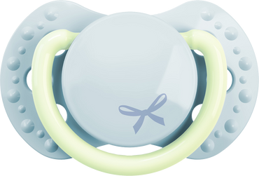 Difrax Sucette + 0 mois LOVI Dynamic Newborn Baby Shower Blue - 2 pièces