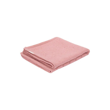 Little Dutch Couverture pour lit Pure Pink Blush coton bio Lg 110 x L 140 cm