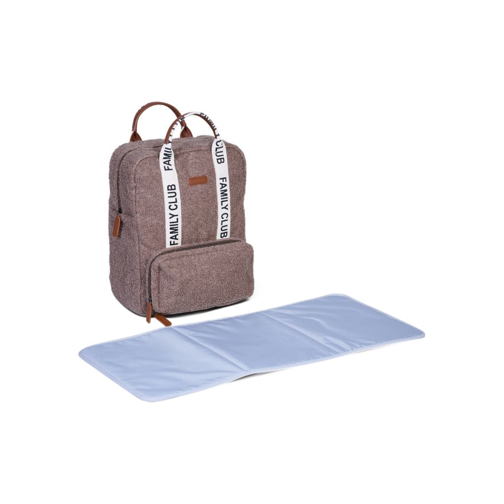 Childhome Sac à dos à langer Family Club Teddy Brun