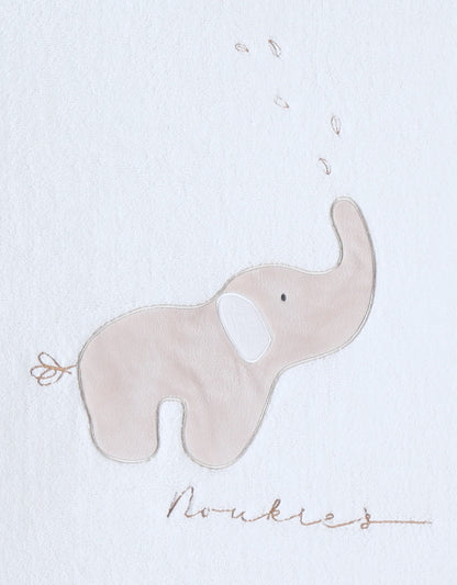 Noukie's Waskussen Bali, Moka & Snow - Olifant Bali ecru