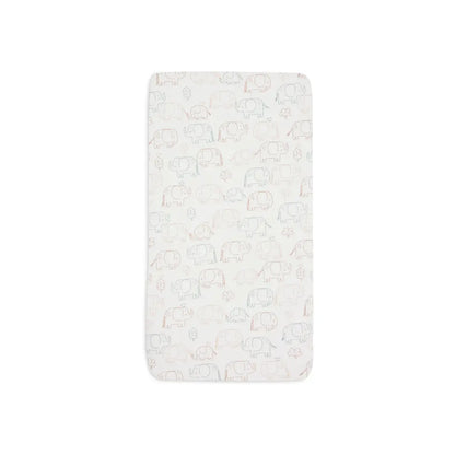 Jollein Drap-housse jersey Elephant Tales 70/75 x 140/150 cm
