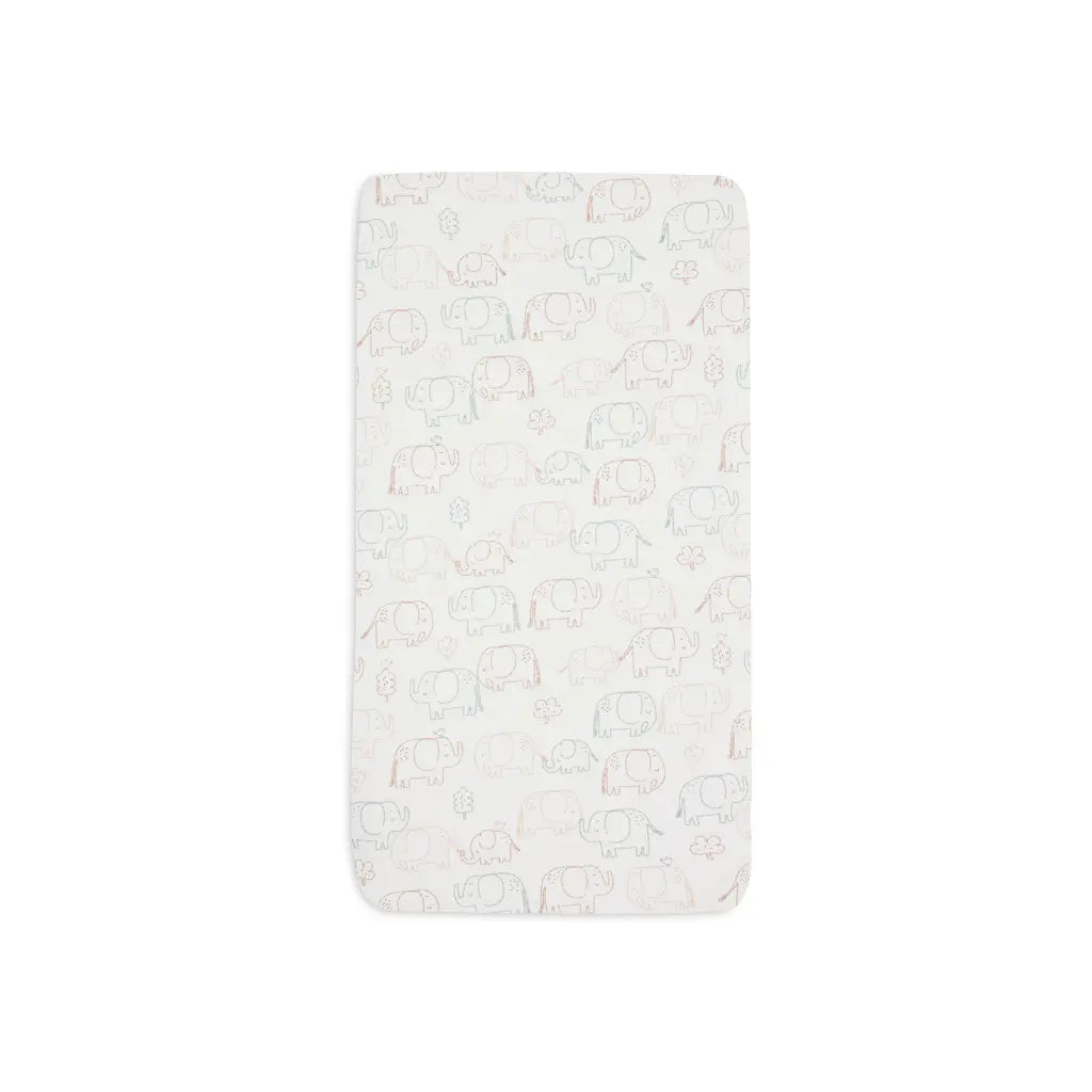 Jollein Hoeslaken jersey Elephant Tales 60 x 120 cm