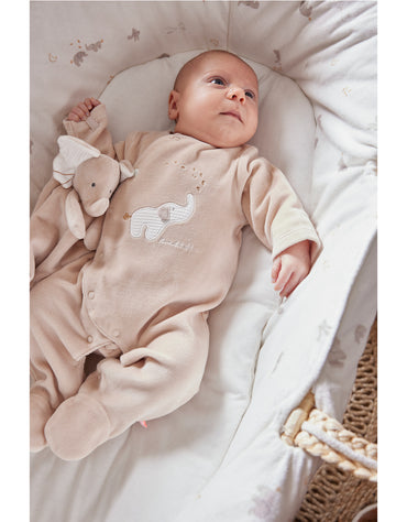 Noukie's Pyjama en velours Bali beige