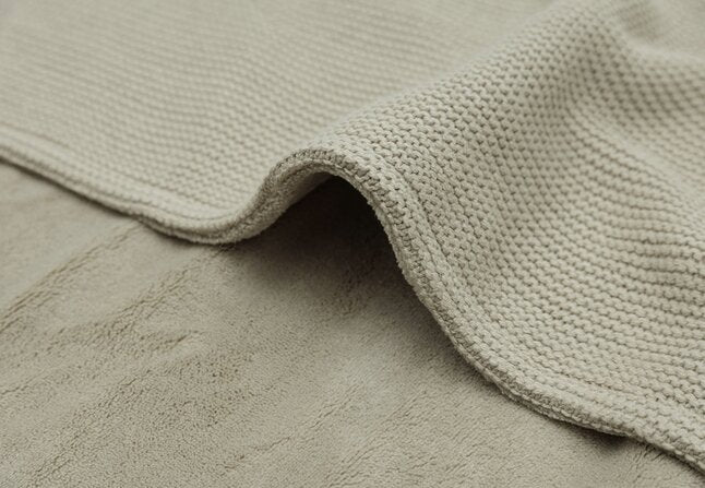 Jollein Deken voor wieg of park Basic Knit fleece Olive Green