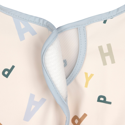 Lässig Bavoir à longues manches Happy Fruits Light blue