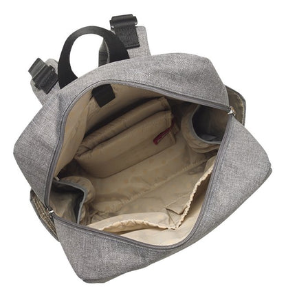 Babymel Sac à langer George gris/noir