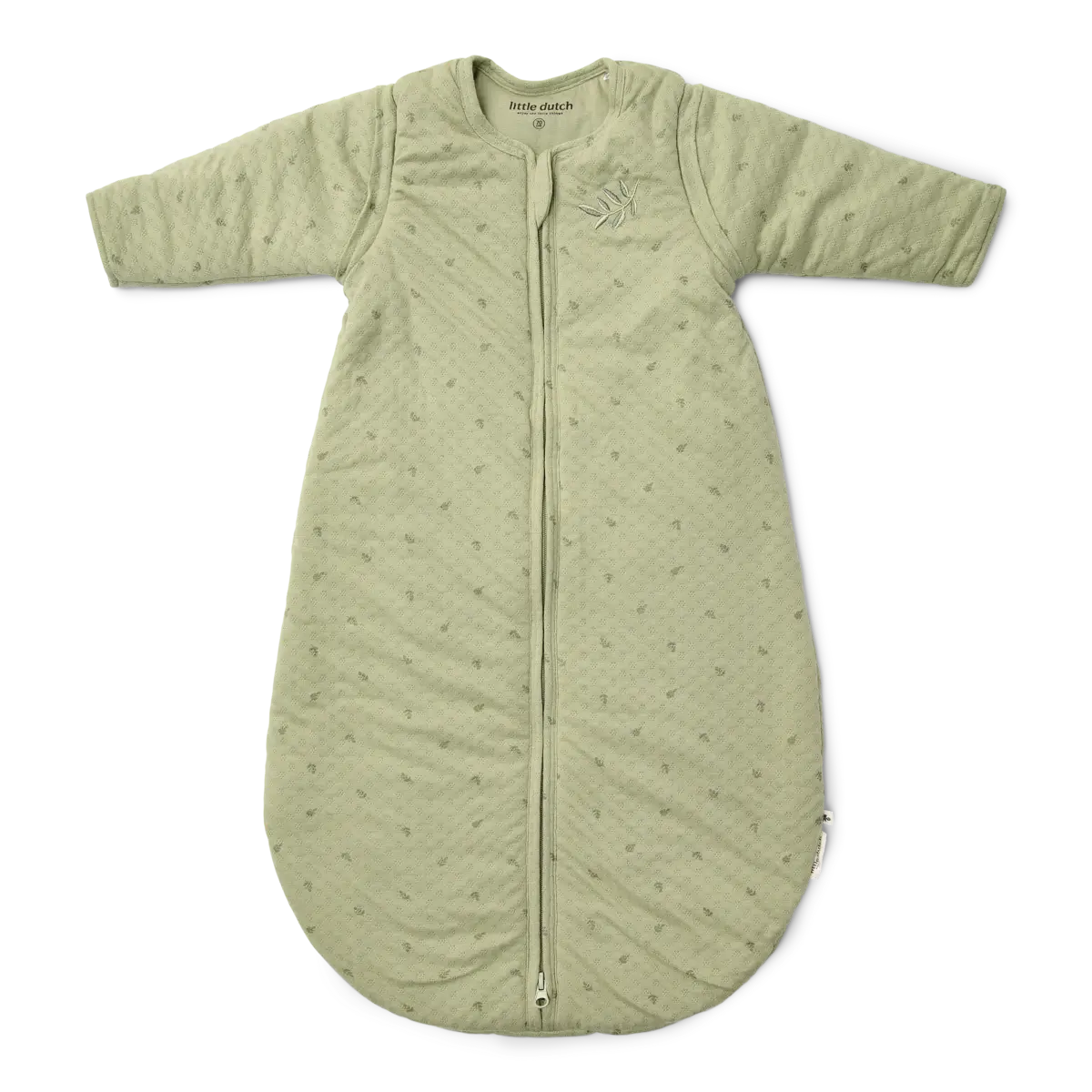 slaapzak winter 110 cm  jersey/jaquard Sage groen